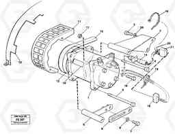 33369 Air-compressor with fitting parts EC620 ?KERMAN ?KERMAN EC620 SER NO - 445, Volvo Construction Equipment