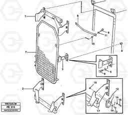 52883 Windscreen protection EC620 ?KERMAN ?KERMAN EC620 SER NO - 445, Volvo Construction Equipment