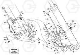 31253 Hydraulic system, boom cylinder, front shovel equipment EC620 ?KERMAN ?KERMAN EC620 SER NO - 445, Volvo Construction Equipment