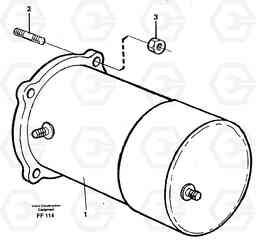 31478 Starter motor, mounting EC130C ?KERMAN ?KERMAN EC130C SER NO - 220, Volvo Construction Equipment