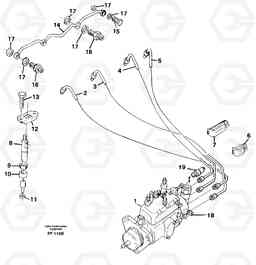 42135 Fuel lines, injectors EC130C ?KERMAN ?KERMAN EC130C SER NO - 220, Volvo Construction Equipment