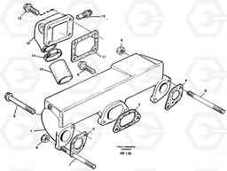 34783 Induction manifold with fitting parts EC130C ?KERMAN ?KERMAN EC130C SER NO - 220, Volvo Construction Equipment