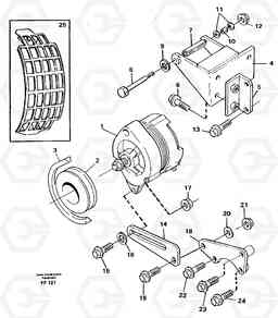 100813 Alternator, assembly EC130C ?KERMAN ?KERMAN EC130C SER NO - 220, Volvo Construction Equipment