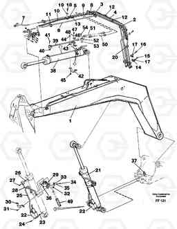 2227 Hydraulic system, backhoeboom 4.40 m EC130C ?KERMAN ?KERMAN EC130C SER NO - 220, Volvo Construction Equipment