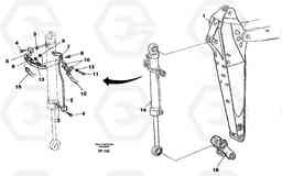 22227 Hydraulic system, dipper arm 2.0m, 2,4m EC130C ?KERMAN ?KERMAN EC130C SER NO - 220, Volvo Construction Equipment