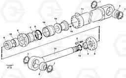 3113 Hydraulic cylinder, dozer blade EC130C ?KERMAN ?KERMAN EC130C SER NO - 220, Volvo Construction Equipment