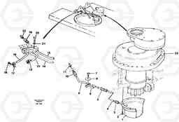 3115 Slew transmission, lubricating pipe EC130C ?KERMAN ?KERMAN EC130C SER NO - 220, Volvo Construction Equipment