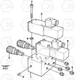 1989 Control block for end position damp EC130C ?KERMAN ?KERMAN EC130C SER NO - 220, Volvo Construction Equipment