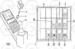 62155 Rocker switch panel EC130C ?KERMAN ?KERMAN EC130C SER NO - 220, Volvo Construction Equipment