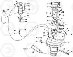 76554 Slewing gear box with fitting parts EC130C ?KERMAN ?KERMAN EC130C SER NO - 220, Volvo Construction Equipment