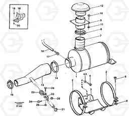 486 Air filter, mounting EC130C ?KERMAN ?KERMAN EC130C SER NO - 220, Volvo Construction Equipment