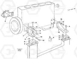 6474 Engine mounting EC130C ?KERMAN ?KERMAN EC130C SER NO - 220, Volvo Construction Equipment