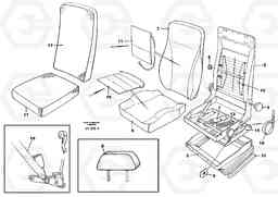 29591 Operator's seat Be-ge EC130C ?KERMAN ?KERMAN EC130C SER NO - 220, Volvo Construction Equipment