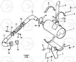 484 Exhaust system EC130C ?KERMAN ?KERMAN EC130C SER NO - 220, Volvo Construction Equipment
