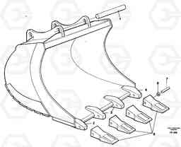 28067 Buckets for Quickfit withplate cutting edges EC130C ?KERMAN ?KERMAN EC130C SER NO - 220, Volvo Construction Equipment