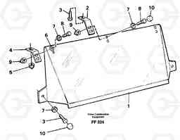 1778 Sun visor, Outer EC130C ?KERMAN ?KERMAN EC130C SER NO - 220, Volvo Construction Equipment