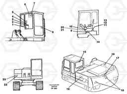 9337 Sign plates and transfer,inner location EC130C ?KERMAN ?KERMAN EC130C SER NO - 220, Volvo Construction Equipment
