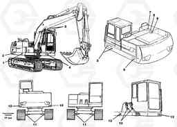 16535 Sign plates and transfer,outer location EC130C ?KERMAN ?KERMAN EC130C SER NO - 220, Volvo Construction Equipment