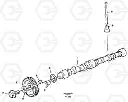 4553 Camshaft EW130C ?KERMAN ?KERMAN EW130C SER NO - 583, Volvo Construction Equipment