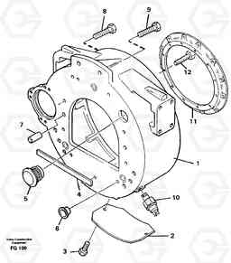 4551 Flywheel housing EW130C ?KERMAN ?KERMAN EW130C SER NO - 583, Volvo Construction Equipment