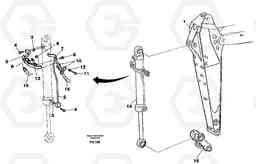 31360 Hydraulic system, dipper arm 2.0m, 2,4m EW130C ?KERMAN ?KERMAN EW130C SER NO - 583, Volvo Construction Equipment