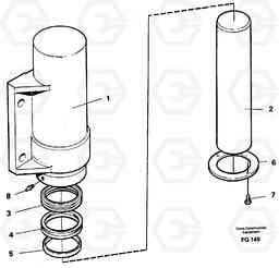 4426 Axle locking cylinder EW130C ?KERMAN ?KERMAN EW130C SER NO - 583, Volvo Construction Equipment