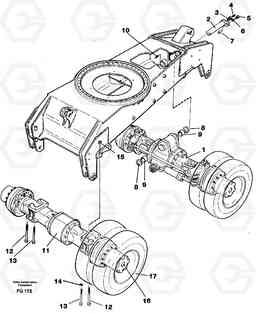 4404 Driveshafts with assembly parts EW130C ?KERMAN ?KERMAN EW130C SER NO - 583, Volvo Construction Equipment