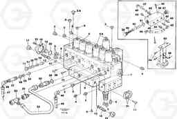 5675 Main valve assembly, tubes connections, assembly bloc EW130C ?KERMAN ?KERMAN EW130C SER NO - 583, Volvo Construction Equipment