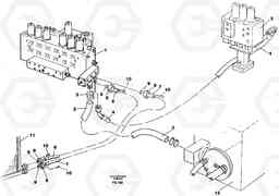 81445 Hydraulic system, return lines EW130C ?KERMAN ?KERMAN EW130C SER NO - 583, Volvo Construction Equipment