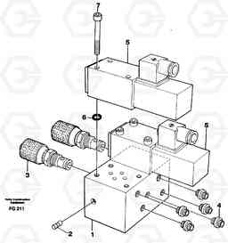 5770 Control block, end pos. dampening EW130C ?KERMAN ?KERMAN EW130C SER NO - 583, Volvo Construction Equipment