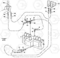 5687 Servo hydraulics, dipper arm EW130C ?KERMAN ?KERMAN EW130C SER NO - 583, Volvo Construction Equipment