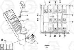 62156 Rocker switch panel EW130C ?KERMAN ?KERMAN EW130C SER NO - 583, Volvo Construction Equipment