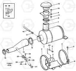 4562 Air filter, mounting EW130C ?KERMAN ?KERMAN EW130C SER NO - 583, Volvo Construction Equipment