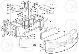 5646 Support, cover plates, rear EW130C ?KERMAN ?KERMAN EW130C SER NO - 583, Volvo Construction Equipment