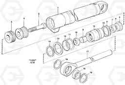 101025 Hydraulic cylinder, slope bucket EW130C ?KERMAN ?KERMAN EW130C SER NO - 583, Volvo Construction Equipment