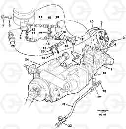 52620 Hydraulic system, transport in undercarrige EW130C ?KERMAN ?KERMAN EW130C SER NO - 583, Volvo Construction Equipment