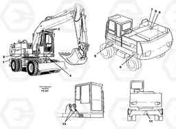 31357 Sign plates and transfer,outer location EW130C ?KERMAN ?KERMAN EW130C SER NO - 583, Volvo Construction Equipment