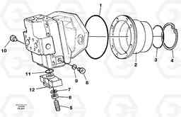 16529 Hydraulic motor, travel EW130C ?KERMAN ?KERMAN EW130C SER NO - 583, Volvo Construction Equipment