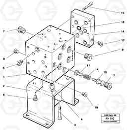 36164 Slew valve assembly block EC300 ?KERMAN ?KERMAN EC300, Volvo Construction Equipment