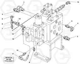 36165 Slew valve block, fittings EC300 ?KERMAN ?KERMAN EC300, Volvo Construction Equipment