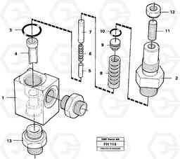 39812 Overflow valve EC300 ?KERMAN ?KERMAN EC300, Volvo Construction Equipment