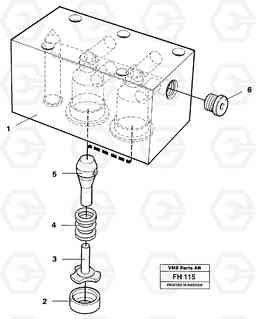 27549 Anticavitation valve EC300 ?KERMAN ?KERMAN EC300, Volvo Construction Equipment