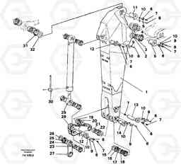 1127 Dipper arm EC300 ?KERMAN ?KERMAN EC300, Volvo Construction Equipment