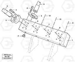 27543 Connection block with hoses EC300 ?KERMAN ?KERMAN EC300, Volvo Construction Equipment