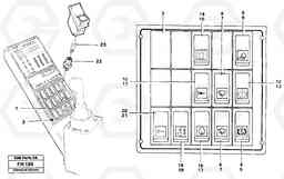 39077 Toggle switch panel EC300 ?KERMAN ?KERMAN EC300, Volvo Construction Equipment