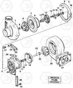 30907 Turbo charger EC300 ?KERMAN ?KERMAN EC300, Volvo Construction Equipment