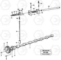 57227 Camshaft EC300 ?KERMAN ?KERMAN EC300, Volvo Construction Equipment