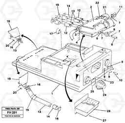 83348 Cab heater with fitting parts EC300 ?KERMAN ?KERMAN EC300, Volvo Construction Equipment