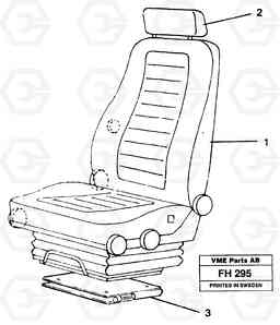 33402 Operator seat, Viking EC300 ?KERMAN ?KERMAN EC300, Volvo Construction Equipment