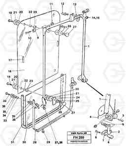 26840 Front window EC300 ?KERMAN ?KERMAN EC300, Volvo Construction Equipment